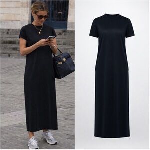 Tee Shirt Dress- Black